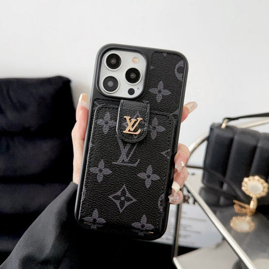 Luxury Black & White Card Bag iPhone Case