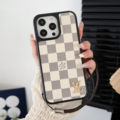 Luxury Black & White Hand Chain iPhone Case