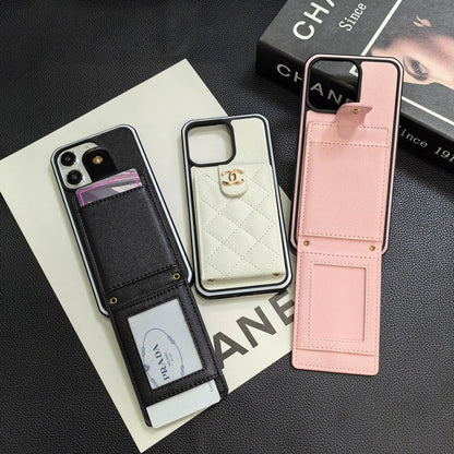 Elegant Crossbody Leather iPhone Case