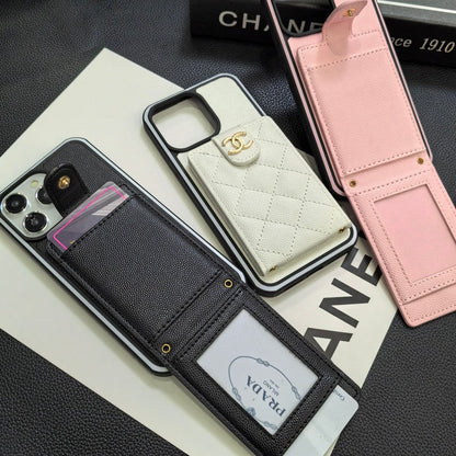 Elegant Crossbody Leather iPhone Case