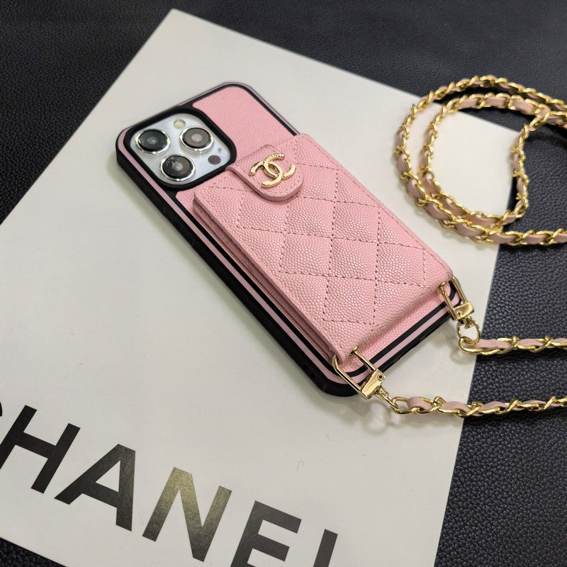 Elegant Crossbody Leather iPhone Case