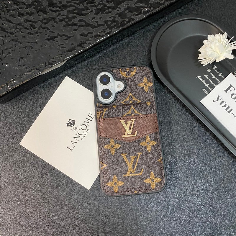 Luxury Card Bag Classic Color iPhone Case