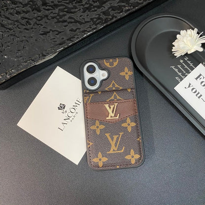 Luxury Card Bag Classic Color iPhone Case