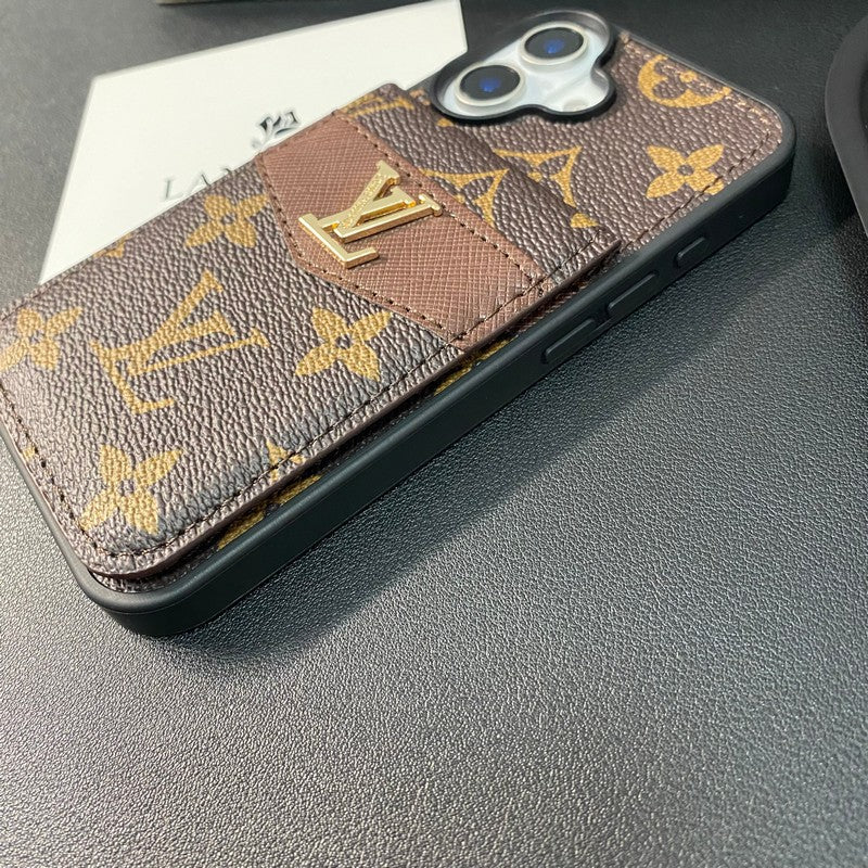 Luxury Card Bag Classic Color iPhone Case
