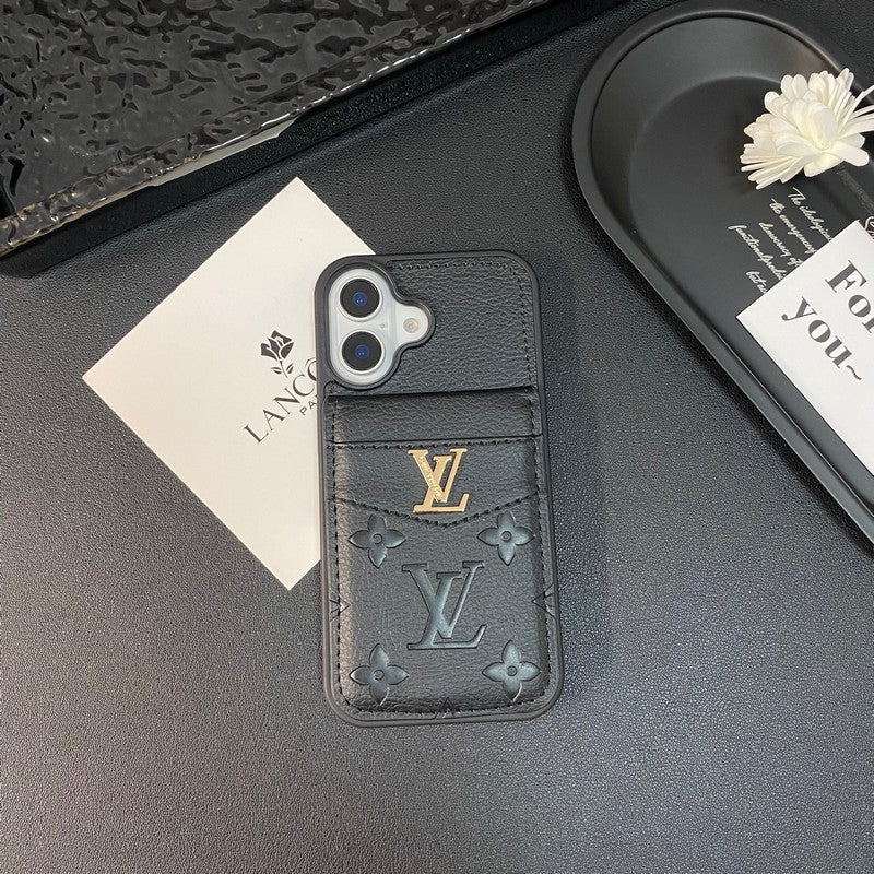 Luxury Card Bag Classic Color iPhone Case