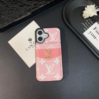 Luxury Card Bag Classic Color iPhone Case