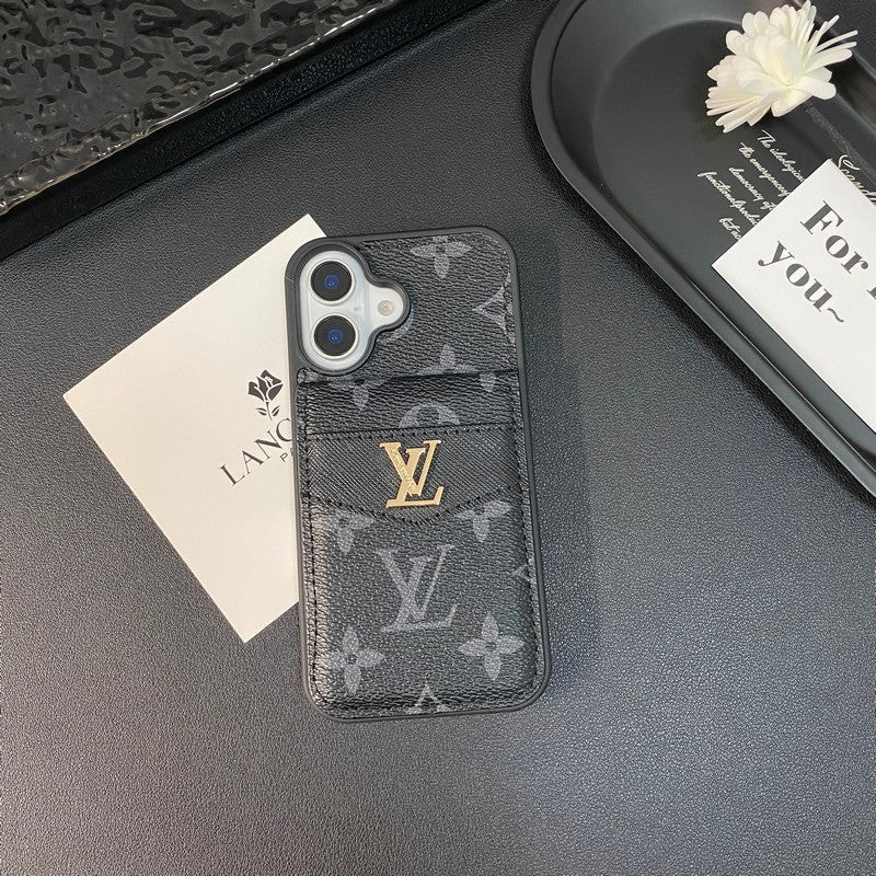 Luxury Card Bag Classic Color iPhone Case