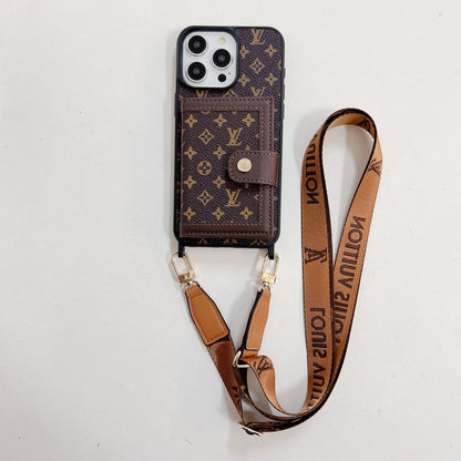 Luxury Card Bag Crossboday iPhone Case