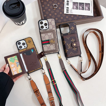 Premium Card Bag Crossbody iPhone Case