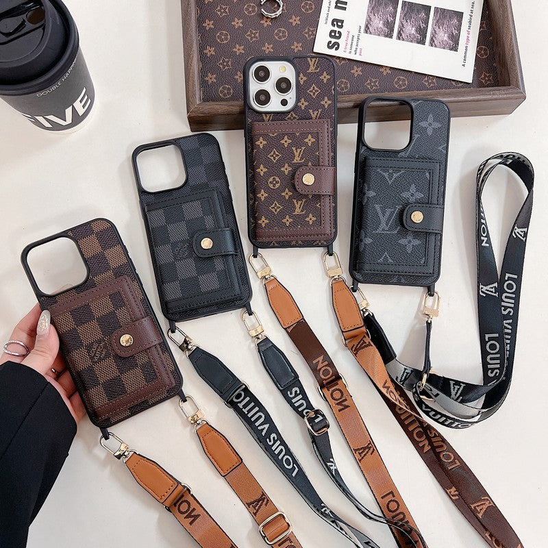 Luxury Card Bag Crossboday iPhone Case