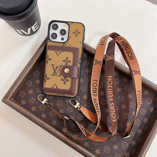 Luxury Card Bag Crossboday iPhone Case