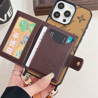 Luxury Card Bag Crossboday iPhone Case