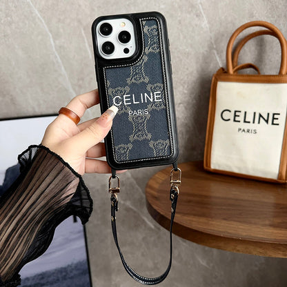 Fashion Hand Holder Leather 16 iPhone Case