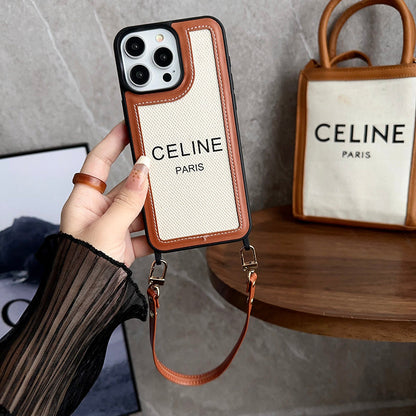 Fashion Hand Holder Leather 16 iPhone Case