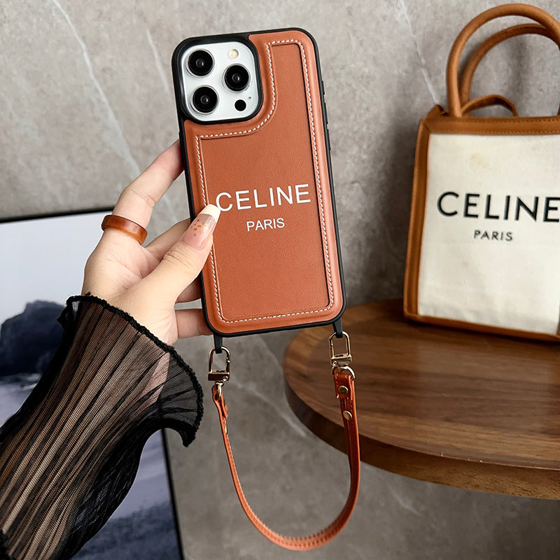 Fashion Hand Holder Leather 16 iPhone Case