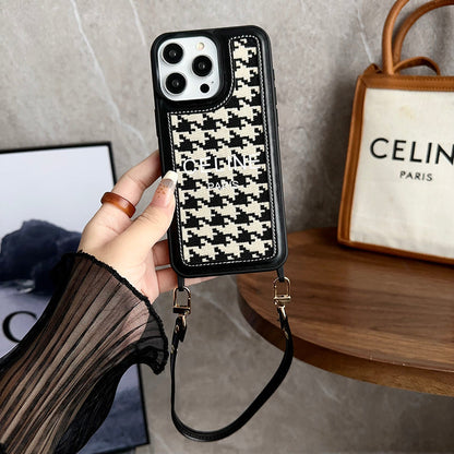 Fashion Hand Holder Leather 16 iPhone Case
