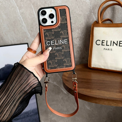 Fashion Hand Holder Leather 16 iPhone Case