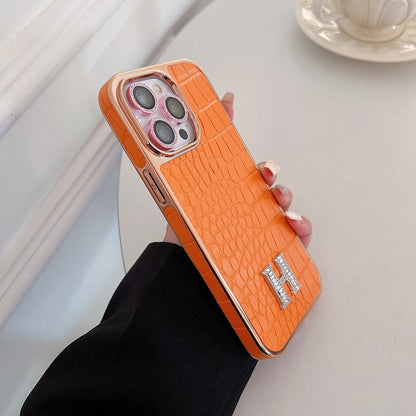 Classic Diamond Logo Rose Gold iPhone Case