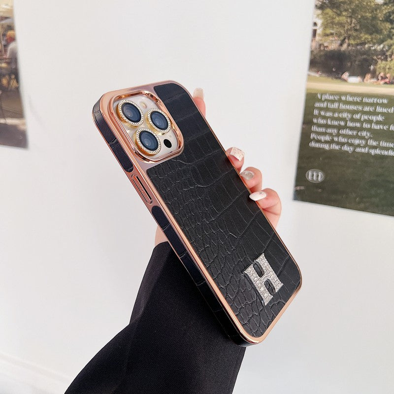Classic Diamond Logo Rose Gold iPhone Case
