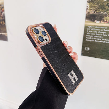 Classic Diamond Logo Rose Gold iPhone Case