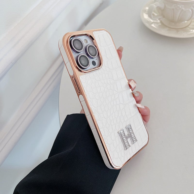 Classic Diamond Logo Rose Gold iPhone Case