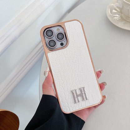 Classic Diamond Logo Rose Gold iPhone Case