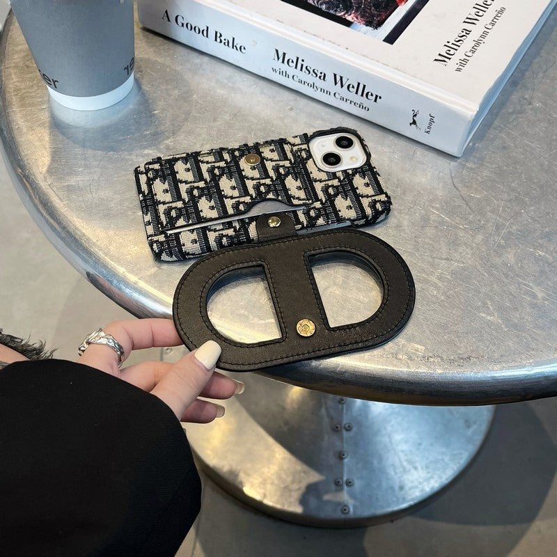 Fashion Bracket Card Bag iPhone Case