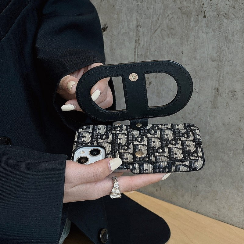 Fashion Bracket Card Bag iPhone Case