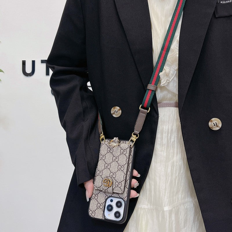 Luxury Card Bag Classic Chain iPhone Case