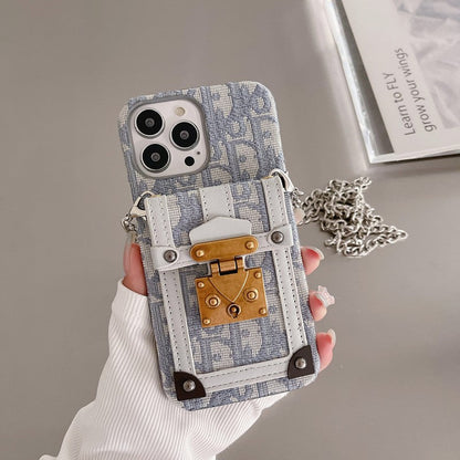 Fashion Card Bag Fabric iPhone Case