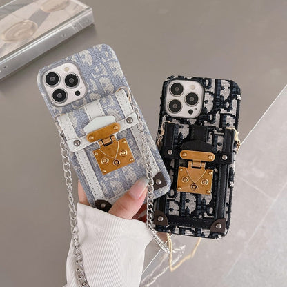 Fashion Card Bag Fabric iPhone Case