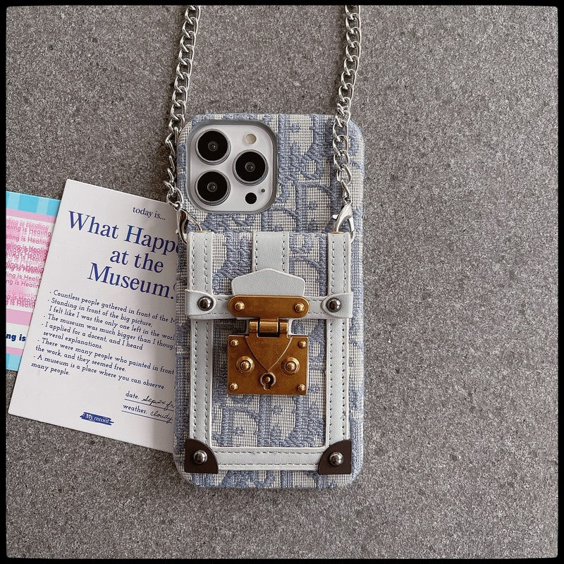 Fashion Card Bag Fabric iPhone Case