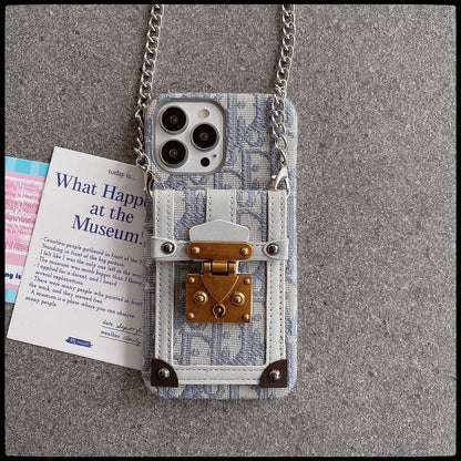 Fashion Card Bag Fabric iPhone Case