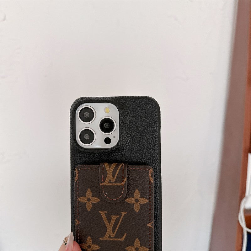 Luxury Card Bag Crossbody Chain iPhone Case