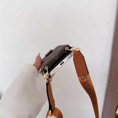 Luxury Card Bag Crossbody Chain iPhone Case