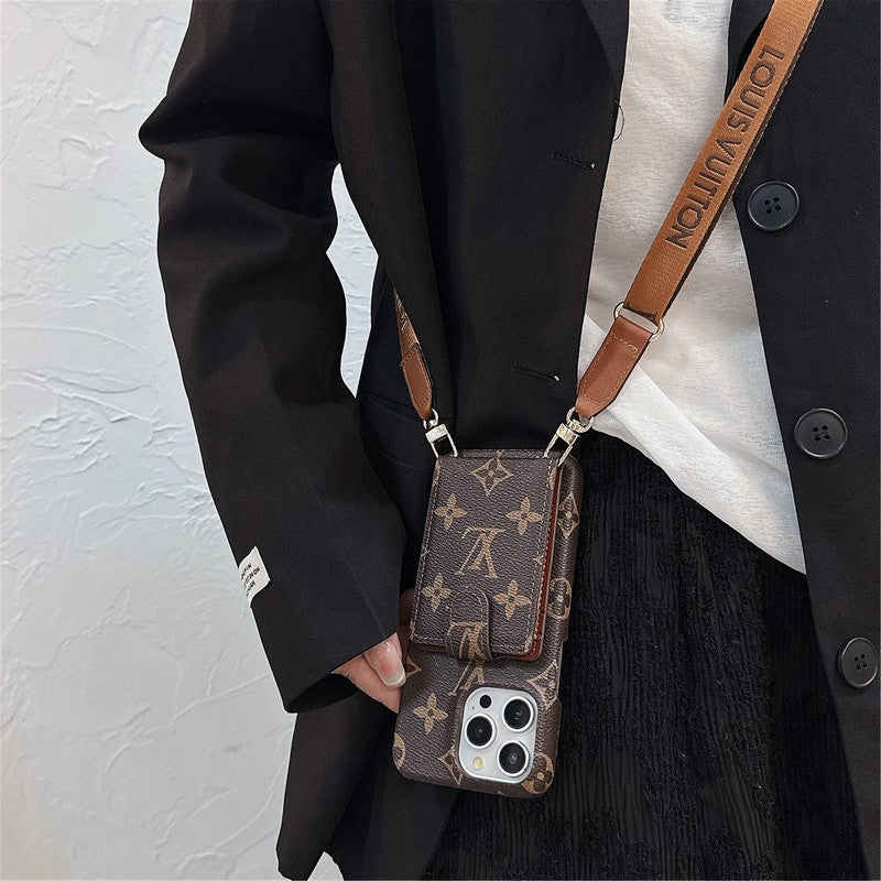 Luxury Card Bag Crossbody Chain iPhone Case