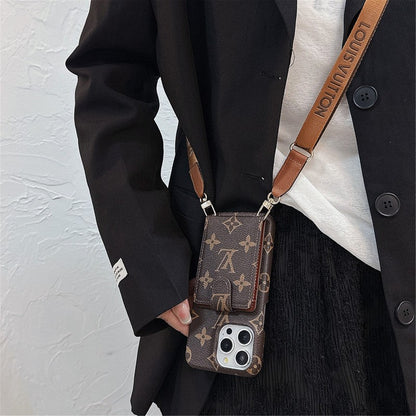 Luxury Card Bag Crossbody Chain iPhone Case