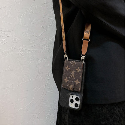 Luxury Card Bag Crossbody Chain iPhone Case