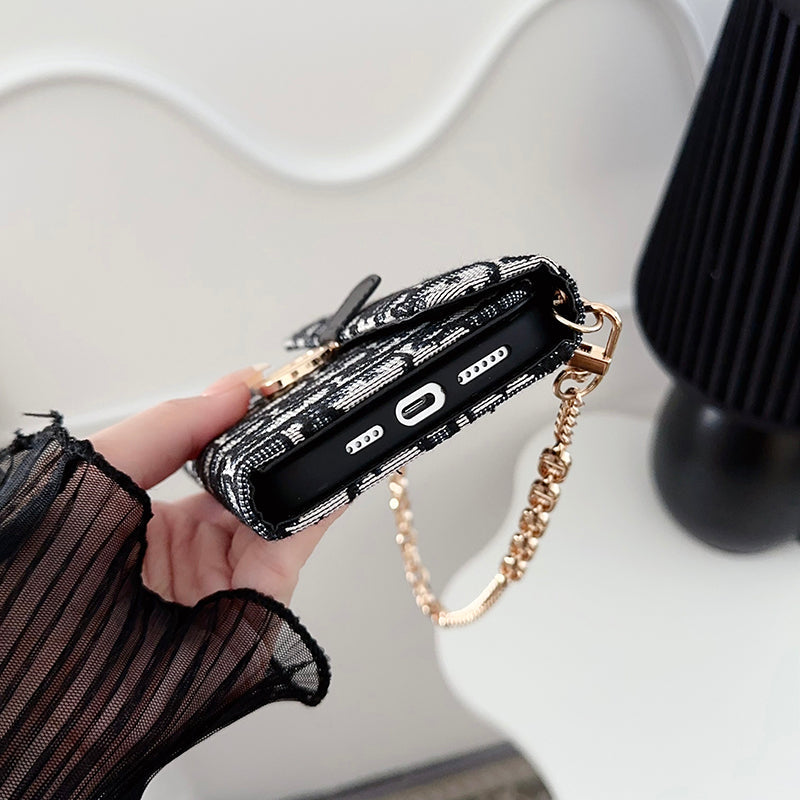 Fashion Bag Scarves Chain iPhone Case