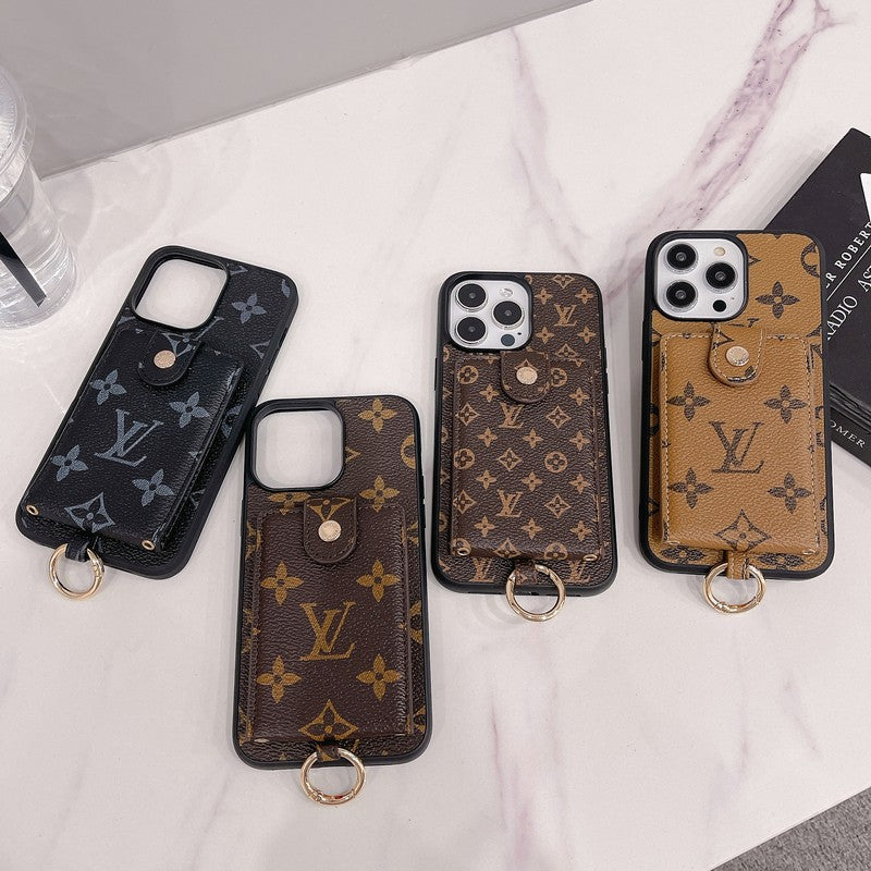Luxury Card Bag Classic Color iPhone Case
