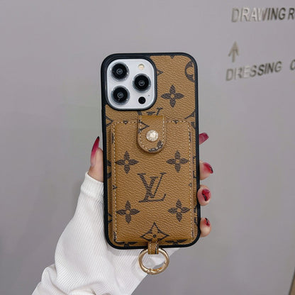 Luxury Card Bag Classic Color iPhone Case