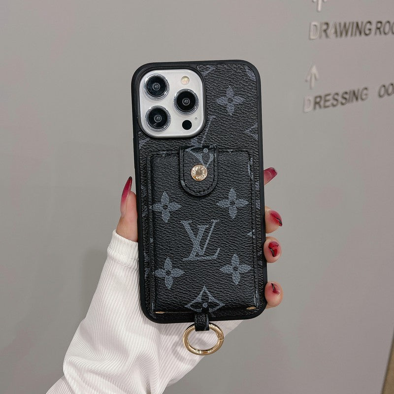 Luxury Card Bag Classic Color iPhone Case