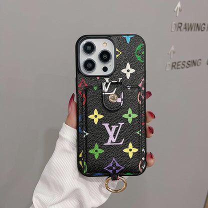 Luxury Card Bag Classic Color iPhone Case