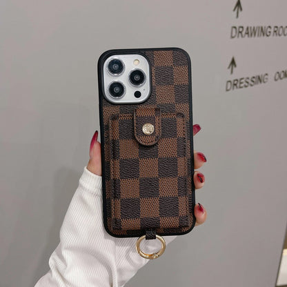 Luxury Card Bag Classic Color iPhone Case