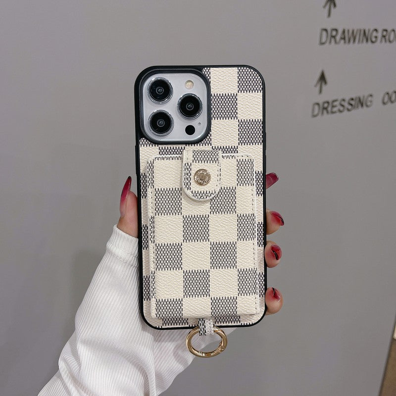 Luxury Card Bag Classic Color iPhone Case