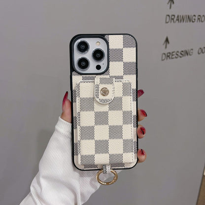 Luxury Card Bag Classic Color iPhone Case