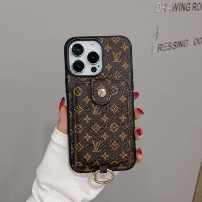 Luxury Card Bag Classic Color iPhone Case