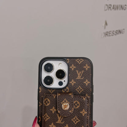 Luxury Card Bag Classic Color iPhone Case