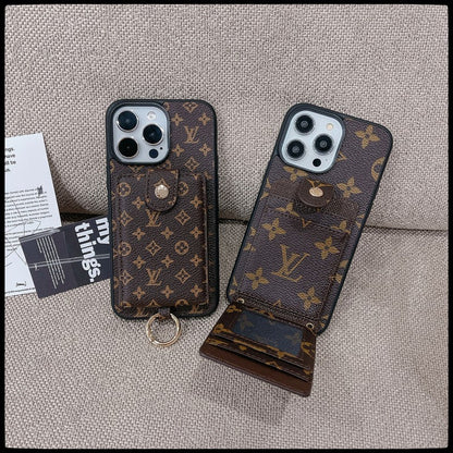 Luxury Card Bag Classic Color iPhone Case