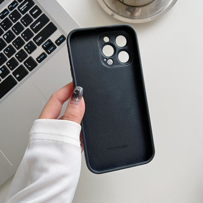 Luxury Classic Color Leather iPhone Case